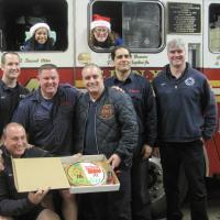 Photo Flash: Broadway Kids Care Deliver Holiday Goodies To Firemen & Policemen Video